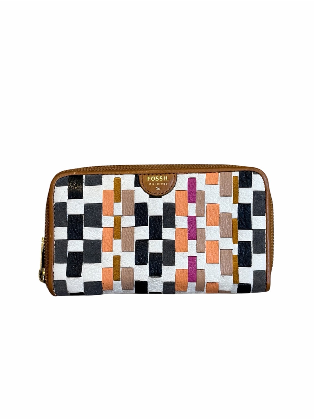 Fossil Woven Multicolor Sydney Coral Wallet